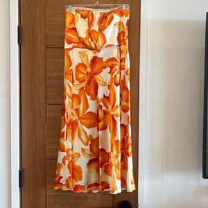 Banana republic. Gorgeous cream and orange floral dress